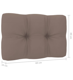Salon de jardin 3 pcs avec coussins bois de pin imprégné