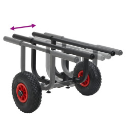 Chariot pour kayak 90 kg aluminium