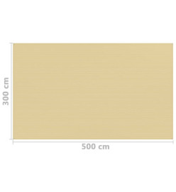 Tapis de tente 300x500 cm Beige