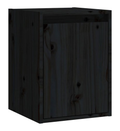 Armoire murale Noir 30x30x40 cm Bois de pin massif