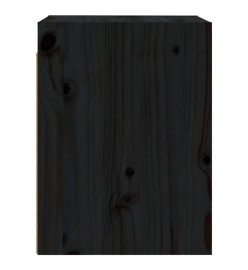 Armoire murale Noir 30x30x40 cm Bois de pin massif