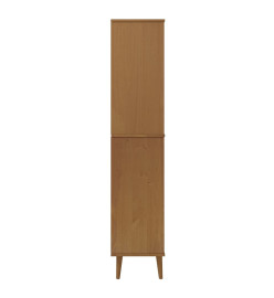 Bibliothèque MOLDE Marron 85x35x170,5 cm Bois massif de pin