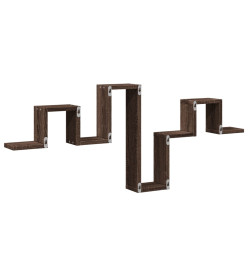 Étagère murale chêne marron 104,5x10x43 cm bois d'ingénierie