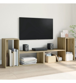 Meubles TV 2 pcs chêne sonoma 75x30x50 cm bois d'ingénierie