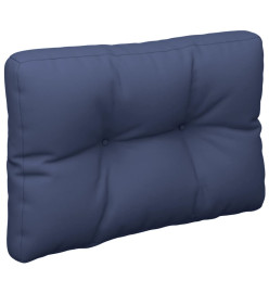 Coussins de palette lot de 2 bleu marine tissu