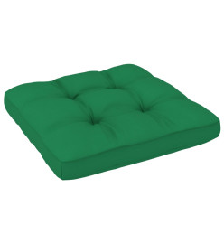 Salon de jardin palette 6 pcs et coussins Pin imprégné de blanc