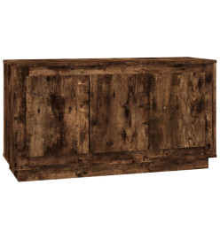 Buffet chêne fumé 102x35x55 cm bois d'ingénierie