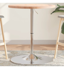 Table de bar Ø60x90,5 cm bois massif de hêtre