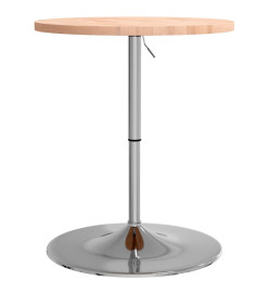 Table de bar Ø60x90,5 cm bois massif de hêtre