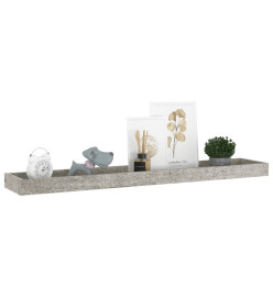 Étagères murales Loggia 4 pcs Gris béton 80x15x4 cm MDF