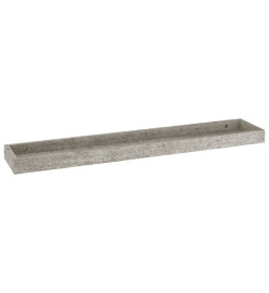 Étagères murales Loggia 4 pcs Gris béton 80x15x4 cm MDF