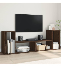 Meubles TV 2 pcs chêne marron 75x30x50 cm bois ingénierie