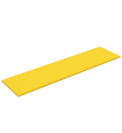 Panneaux muraux 12 pcs Jaune clair 60x15 cm Tissu 1,08 m²