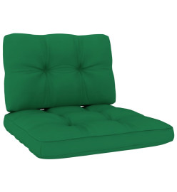 Salon de jardin 3 pcs avec coussins bois de pin imprégné
