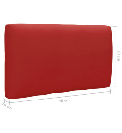 Salon de jardin palette 4 pcs et coussins Pin imprégné de blanc