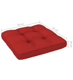 Salon de jardin palette 4 pcs et coussins Pin imprégné de blanc