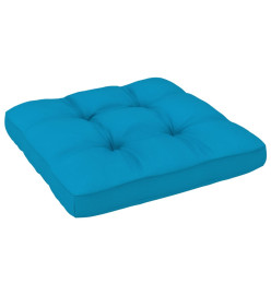 Salon de jardin palette 4 pcs et coussins pin imprégné de blanc