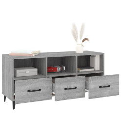 Meuble TV Sonoma gris 102x35x50 cm Bois d'ingénierie