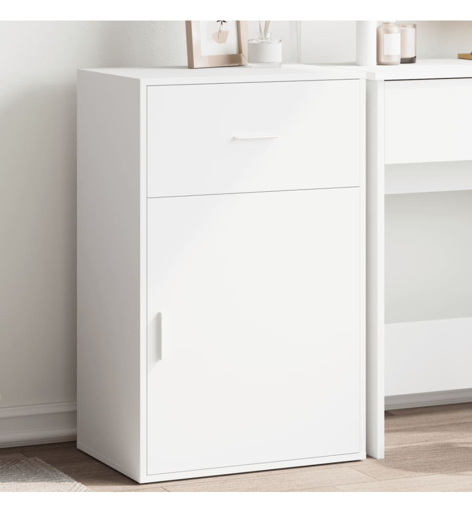 Armoire de rangement blanc 56,5x39x90 cm bois d'ingénierie Armoire de rangement blanc 56,5x39x90 cm bois d'ingénierie