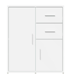 Buffet blanc 60x31x70 cm bois d'ingénierie