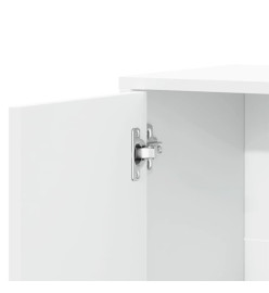 Buffet blanc 60x31x70 cm bois d'ingénierie