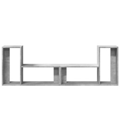 Meubles TV 2 pcs gris béton 75x30x50 cm bois d'ingénierie