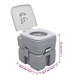 Ensemble de toilette et réservoir d'eau de camping portable