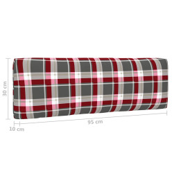 Salon de jardin palette 4 pcs et coussins pin imprégné de blanc