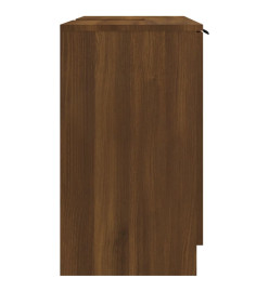 Armoire de bain Chêne fumé 64,5x33,5x59 cm Bois d'ingénierie