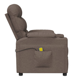 Fauteuil électrique de massage Taupe Tissu