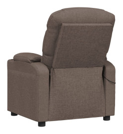 Fauteuil électrique de massage Taupe Tissu