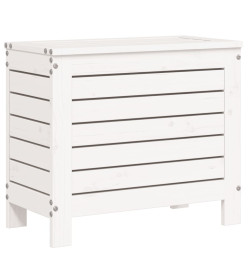 Salon de jardin 10 pcs blanc bois de pin massif