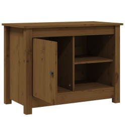 Meuble TV Marron miel 70x36,5x52 cm Bois de pin massif