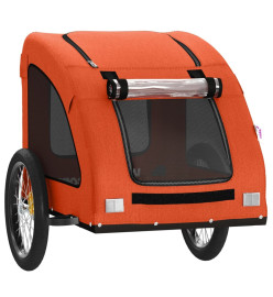 Remorque de vélo pour animaux de compagnie orange