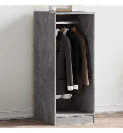 Garde-robe gris béton 48x41x102 cm bois d'ingénierie