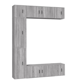 Ensemble de meubles TV 7 pcs Sonoma gris Bois d'ingénierie