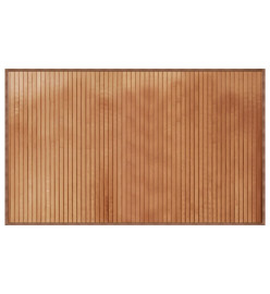 Tapis rectangulaire naturel 60x100 cm bambou