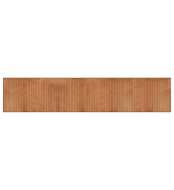 Tapis rectangulaire naturel 60x300 cm bambou