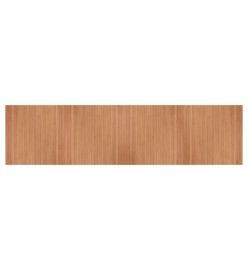 Tapis rectangulaire naturel 100x400 cm bambou