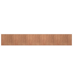 Tapis rectangulaire naturel 80x500 cm bambou