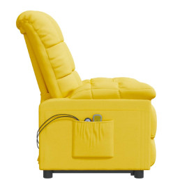 Fauteuil électrique de massage Jaune Tissu