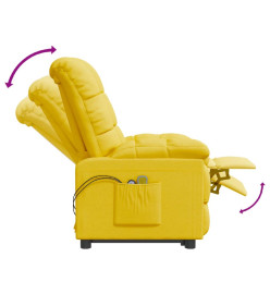 Fauteuil électrique de massage Jaune Tissu