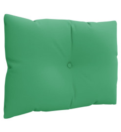 Coussins de palette 3 pcs vert tissu