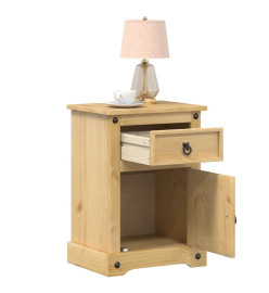 Table de chevet Corona 45x35x64 cm bois de pin massif