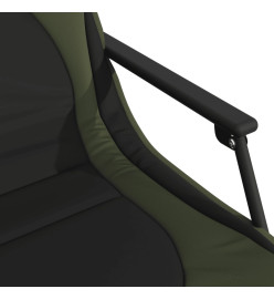 Chaise longue de pêche avec pieds à boue réglables pliable vert