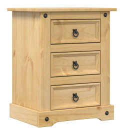 Table de chevet Corona 53x39x66 cm bois de pin massif