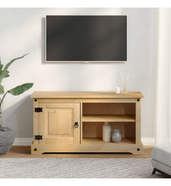 Meuble TV Corona 100x37x52 cm bois de pin massif