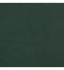 Cadre de lit vert foncé 120x190 cm velours