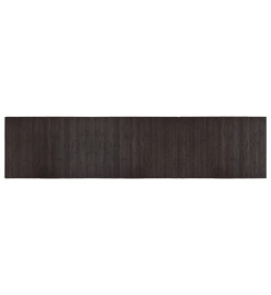 Tapis rectangulaire marron foncé 70x300 cm bambou