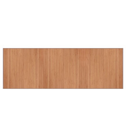 Tapis rectangulaire naturel 100x300 cm bambou